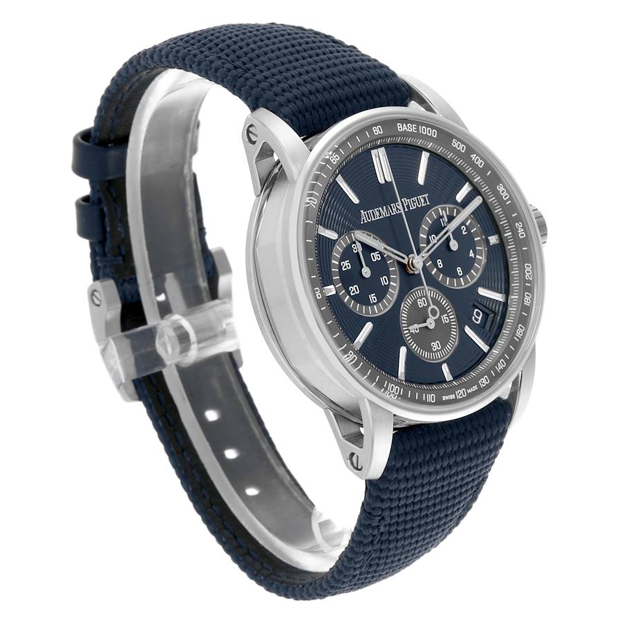 Audemars Piguet Code 11.59 Chronograph Blue Dial Steel Watch 22393ST