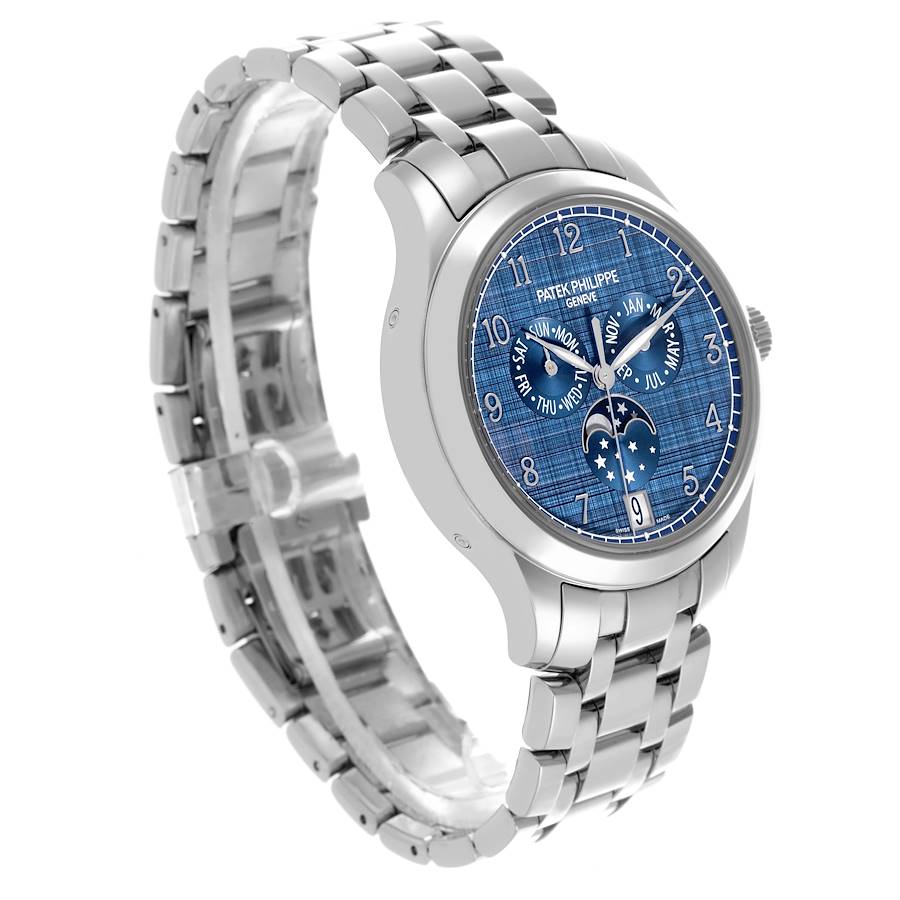 Patek Philippe Complications Annual Calendar Moonphase Steel Mens Watch 4947