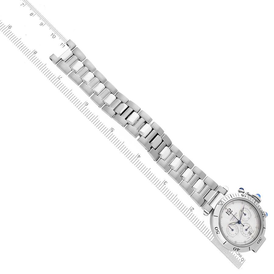 Cartier Pasha Seatimer Chronograph Steel Mens Watch W31030H3