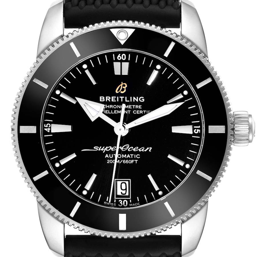 Breitling SuperOcean Heritage II 42 Black Dial Steel Mens Watch AB2010