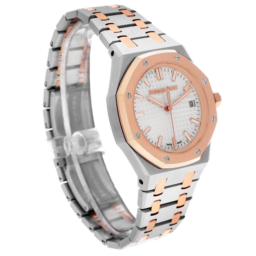 Audemars Piguet Royal Oak Steel Rose Gold Mens Watch 77350SR