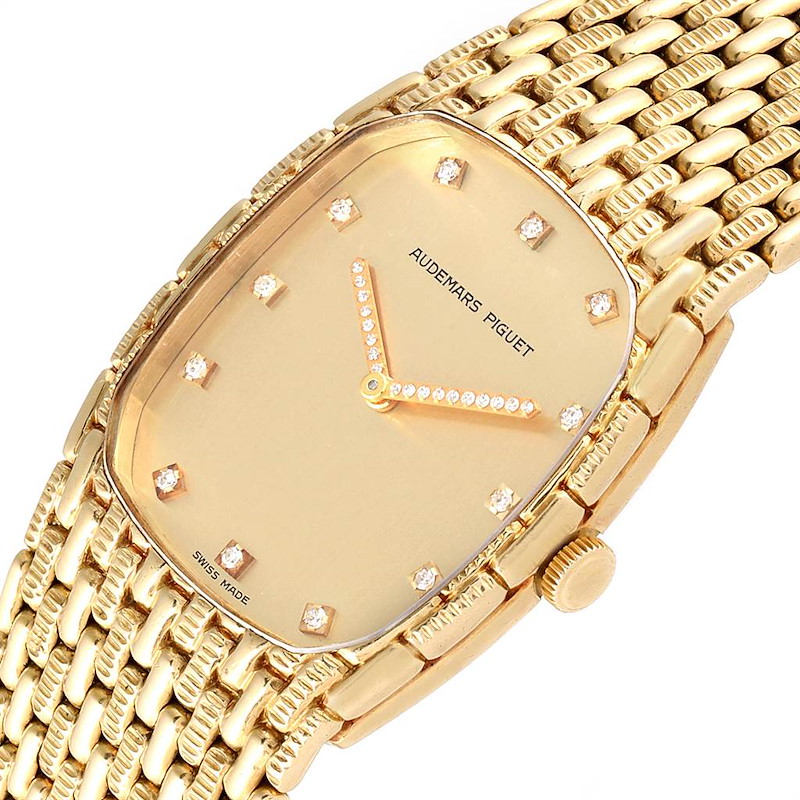 Audemars Piguet 18K Yellow Gold Diamond Unisex Watch 40154