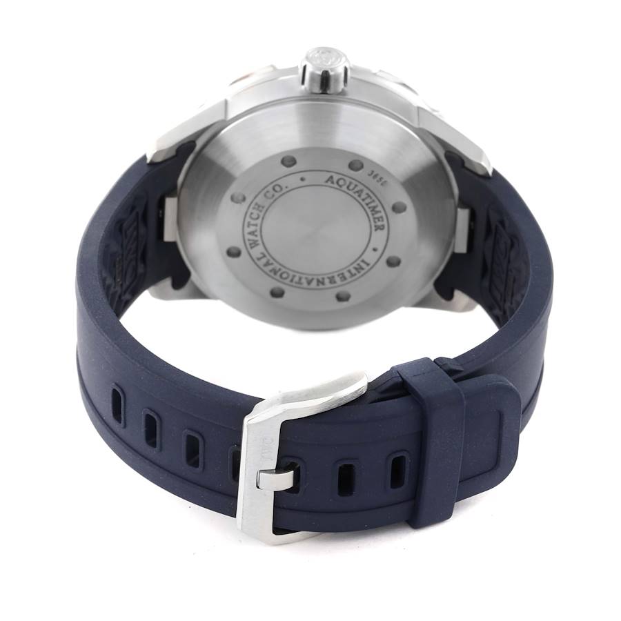 IWC Aquatimer White Dial Rubber Strap Mens Watch IW356805