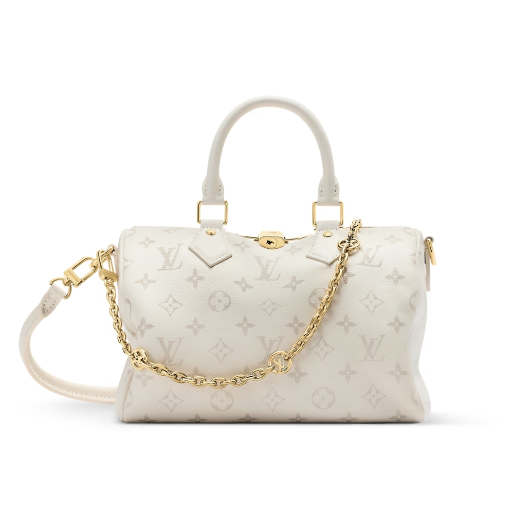 Louis Vuitton Speedy Bandoulière 25 Cream 25Cm M26690