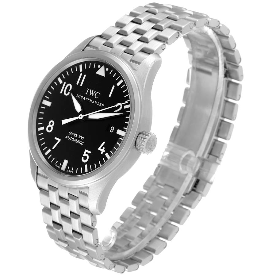 IWC Pilot Mark XVI Black Dial Steel Mens Watch IW325504
