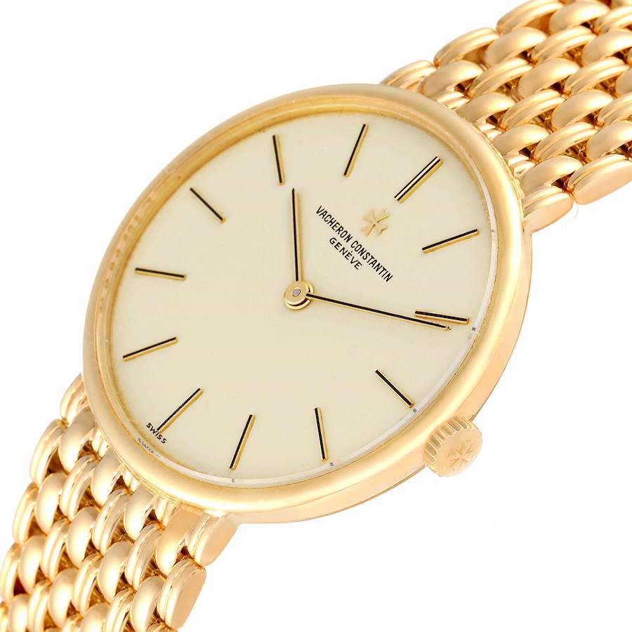 Vacheron Constantin 18K Yellow Gold Mechanical Vintage Mens Watch 39015