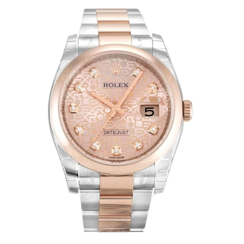 Rolex Datejust Rose Dial 116201 Mens 36MM