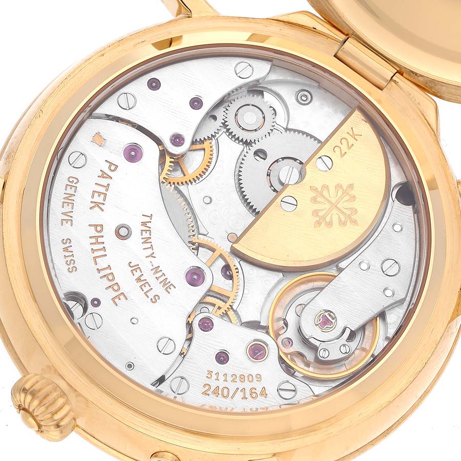 Patek Philippe Complications Power Reserve Moonphase Yellow Gold Mens Watch 5054