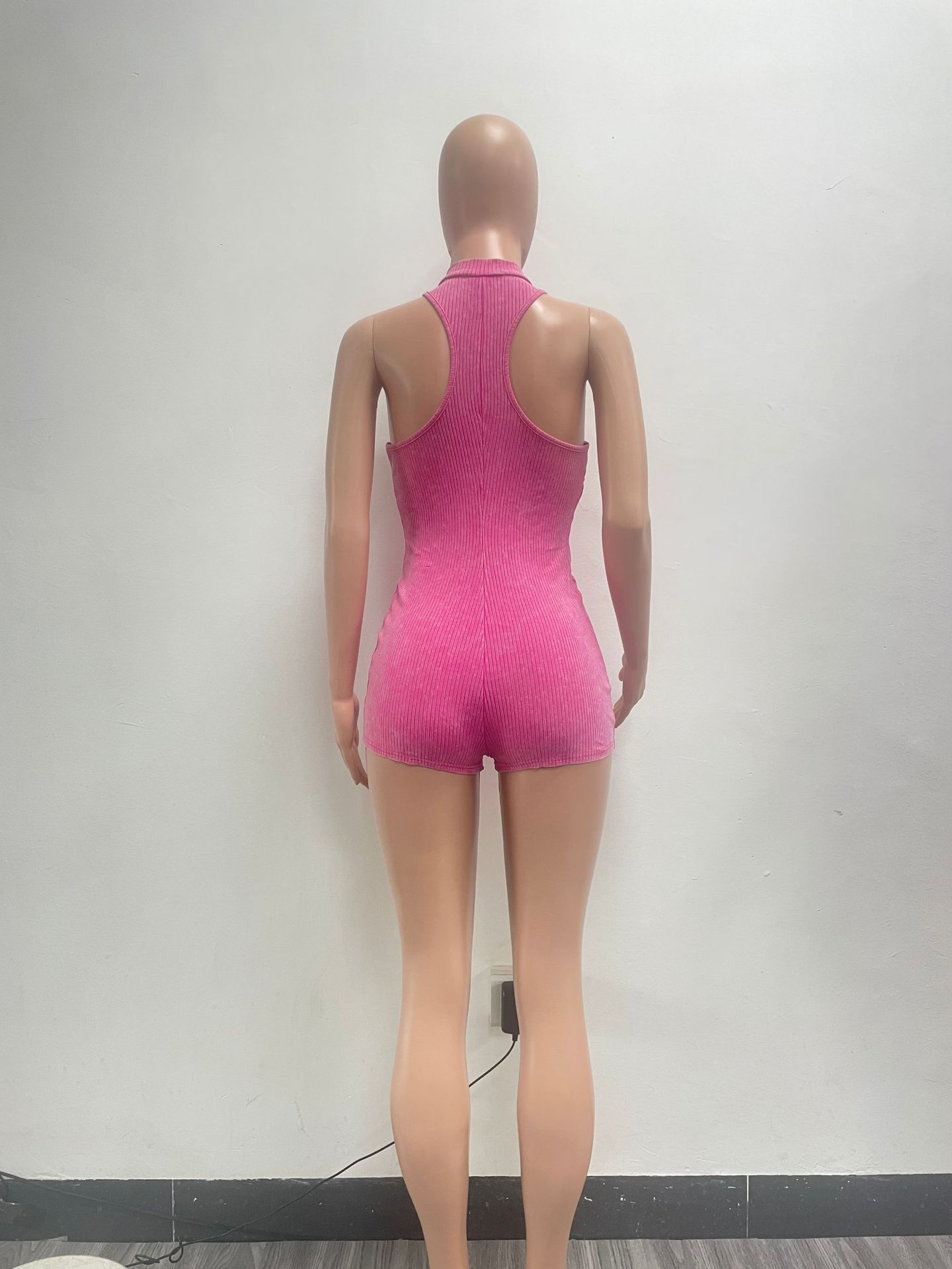 Women Casual Sexy Zipper Jumpsuit