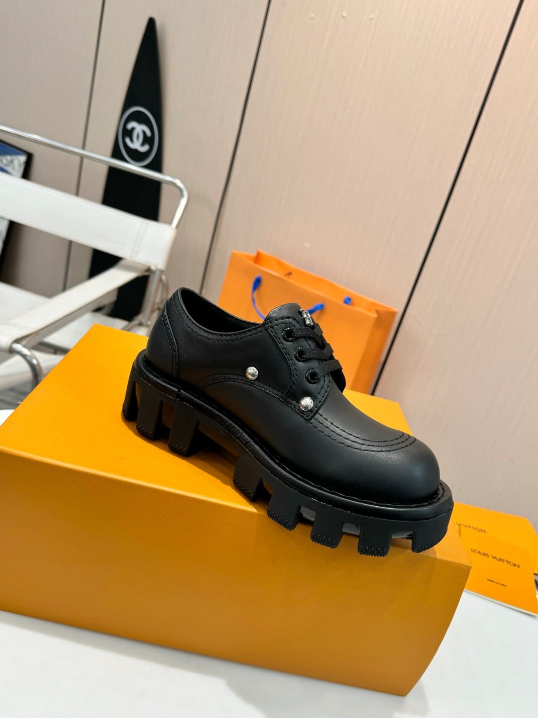 Louis Vuitton Lv Checker Derby Black 1Acn3J