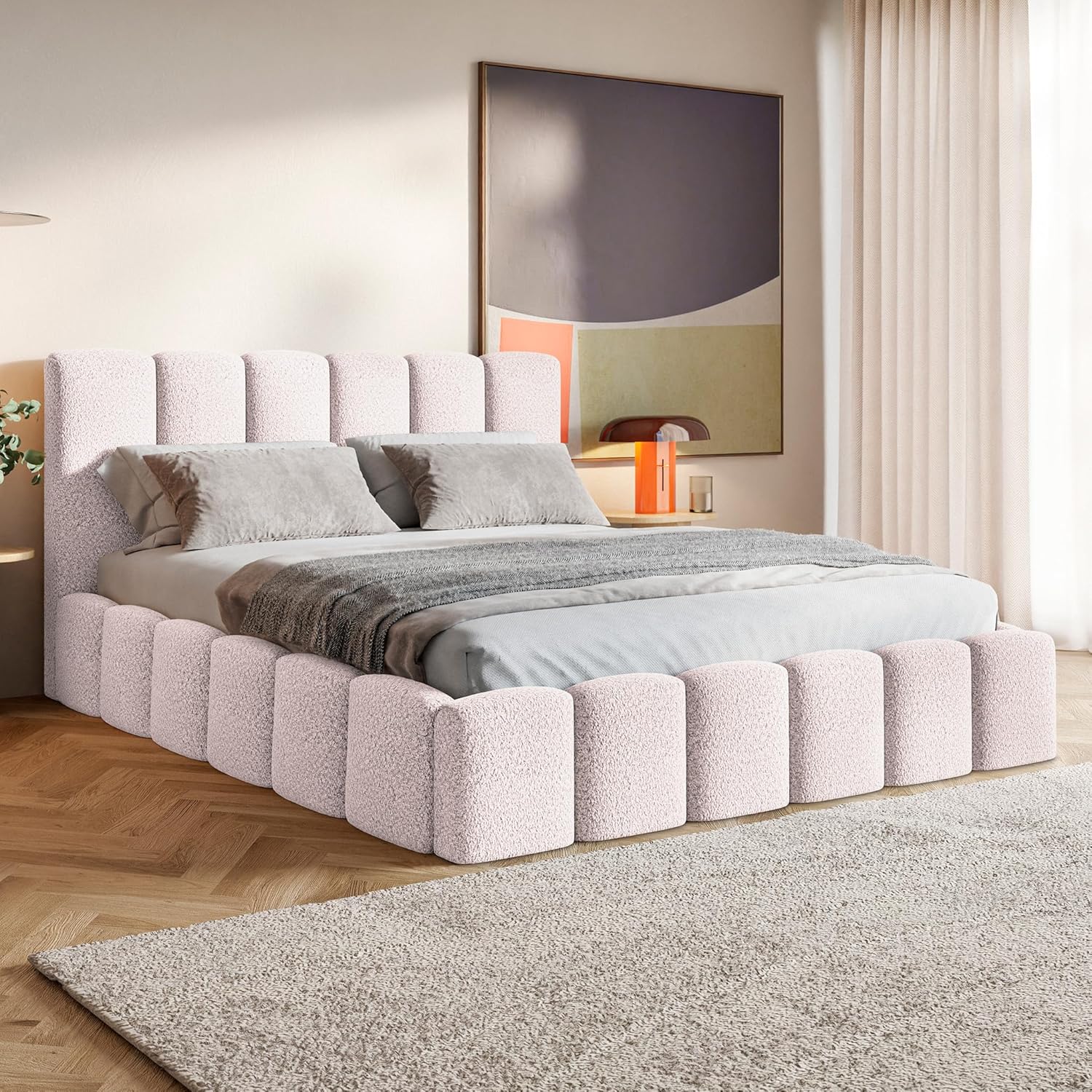Bubble Bed Frame with Storage and Headboard