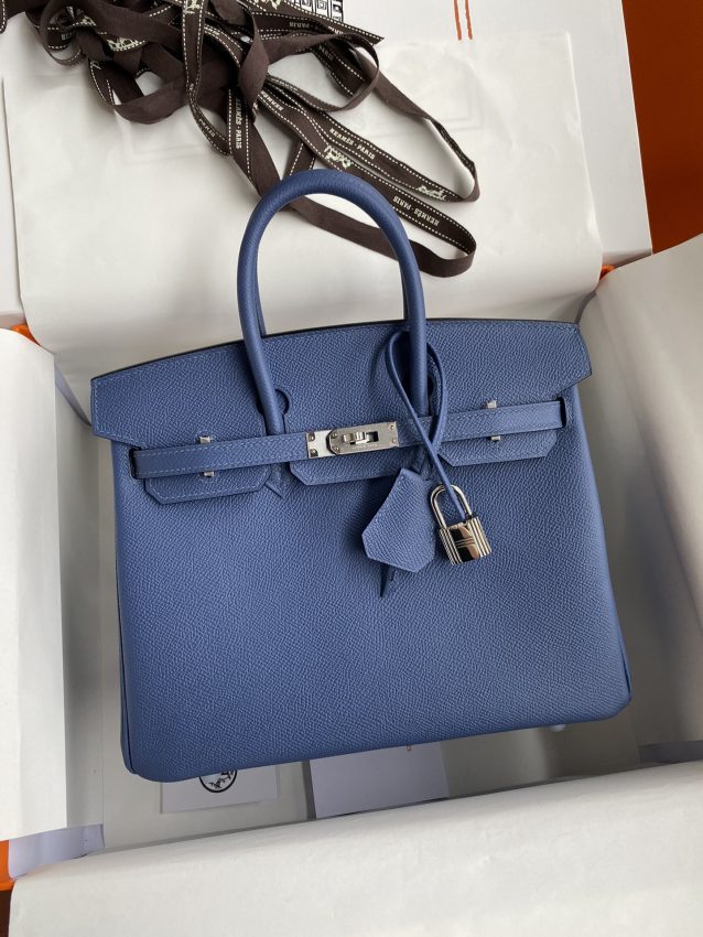 Replica Hermès Birkin Agate Blue