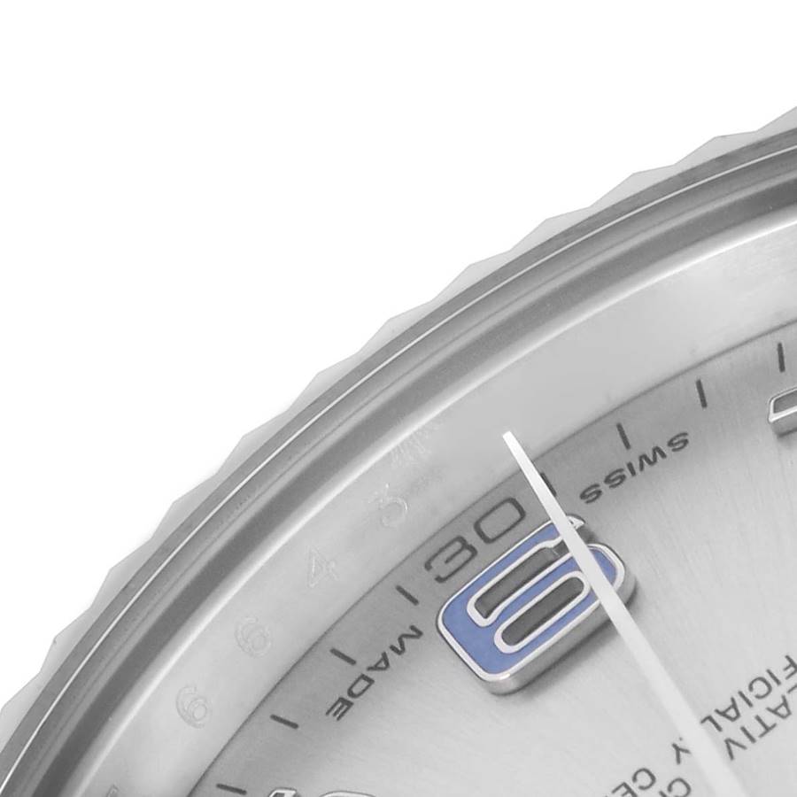 Rolex Datejust II 41 Steel White Gold Blue Numerals Mens Watch 116334