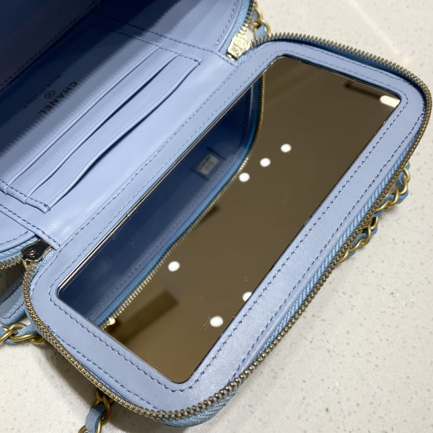 CHANEL 22S Handle Box Bag Blue