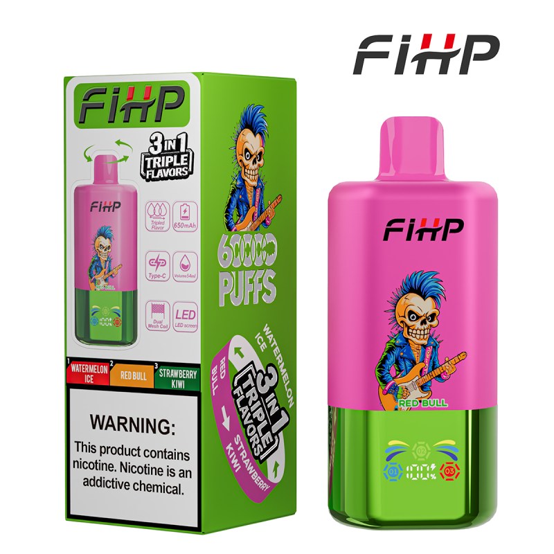 🎉 FIHP Triple 60K Puffs 3 in 1 Flavors Disposable Vape | 60 000 Zaciągnięć — 20% TANIEJ! | Hurtowe Rabaty dla Nowych Klientów 🚚 Szybka Dostawa z Polski ⭐