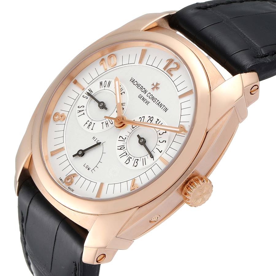 Vacheron Constantin Quai De L'ile Day Date Power Reserve Rose Gold Mens Watch 85050