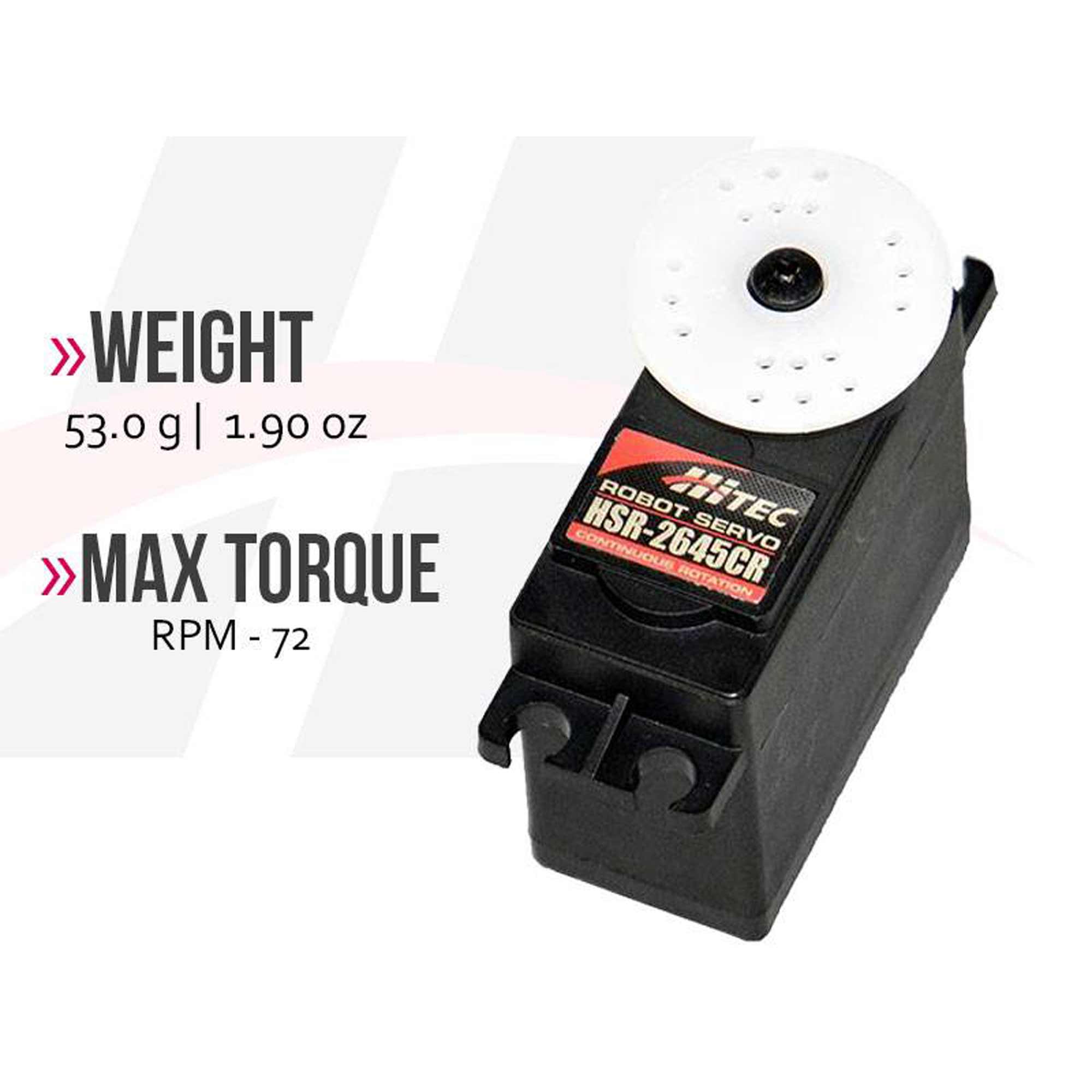 HSR-2645CR Standard Digital Continuous Rotation Robot Servo