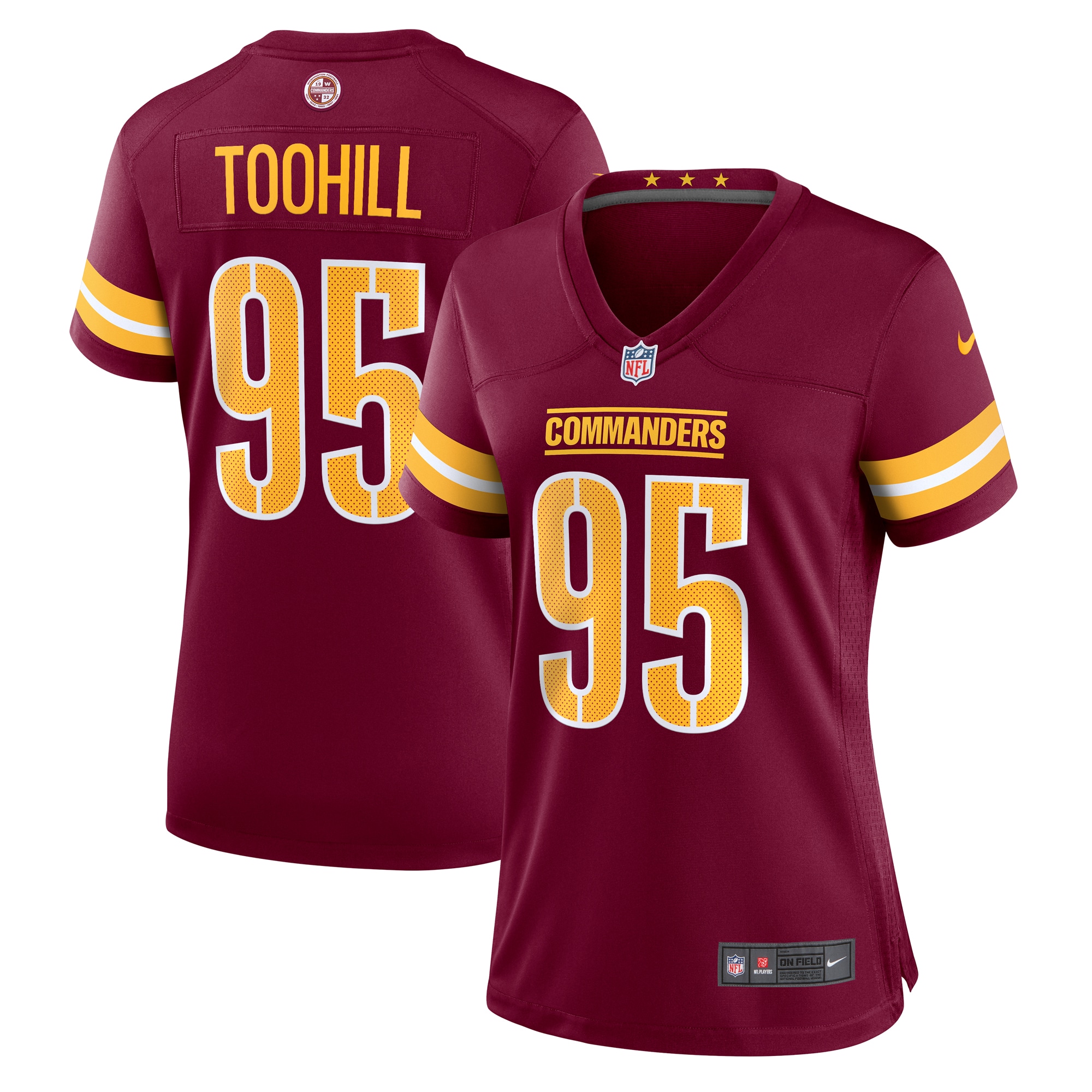 Casey Toohill Washington Commanders Nike Women's  Game Jersey -  Burgundy