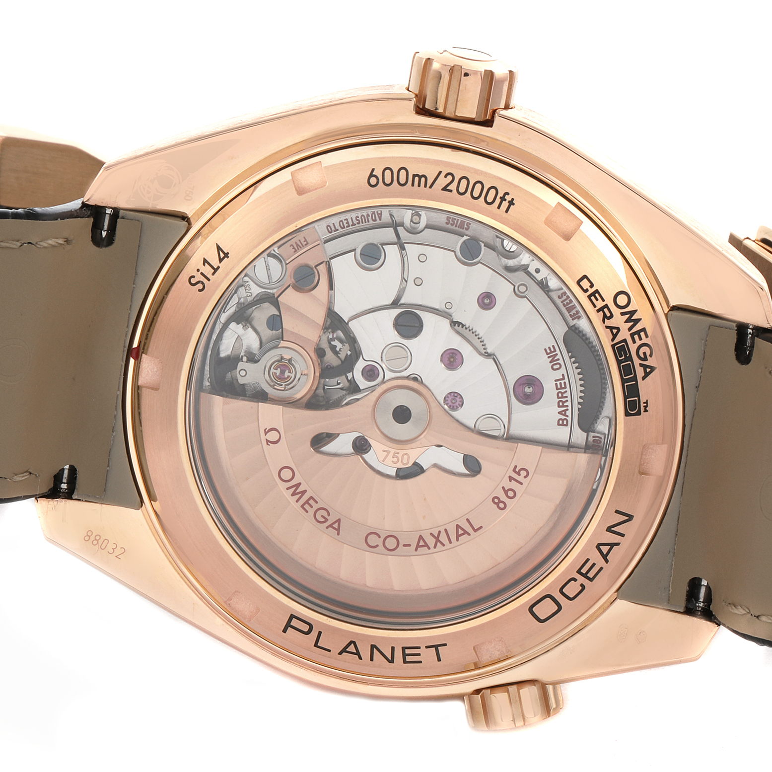 Omega Seamaster Planet Ocean Rose Gold Mens Watch 43.5 MM 232.63.44.22.01.001