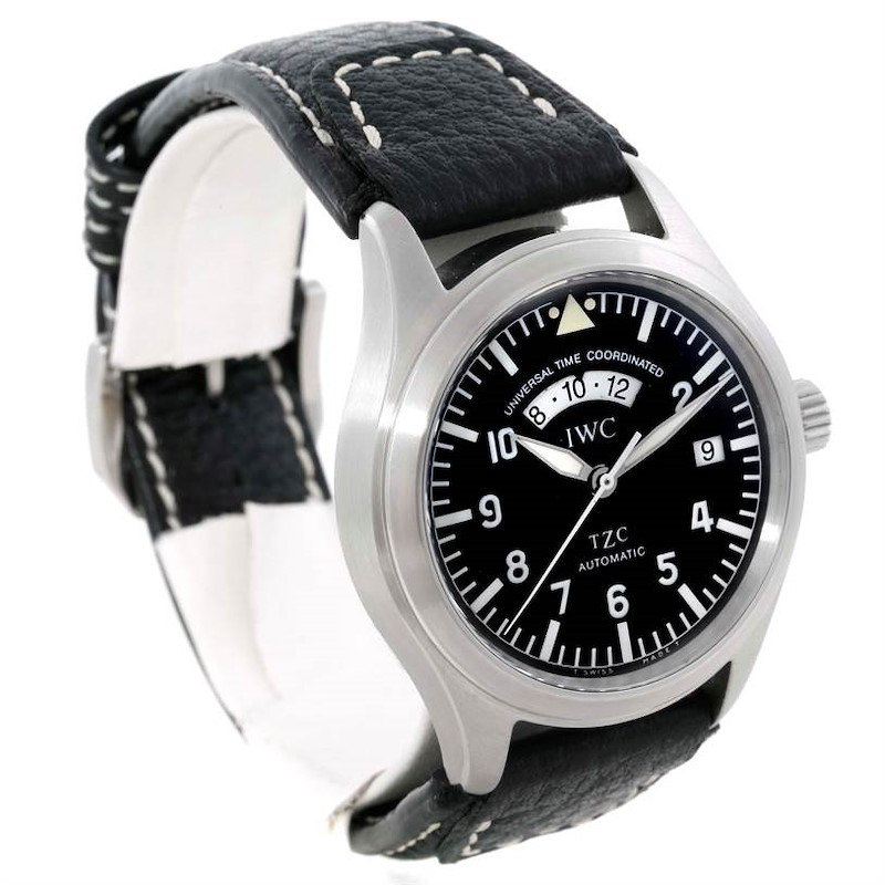 IWC UTC Second Time Zone Automatic Steel Mens Watch IW325101