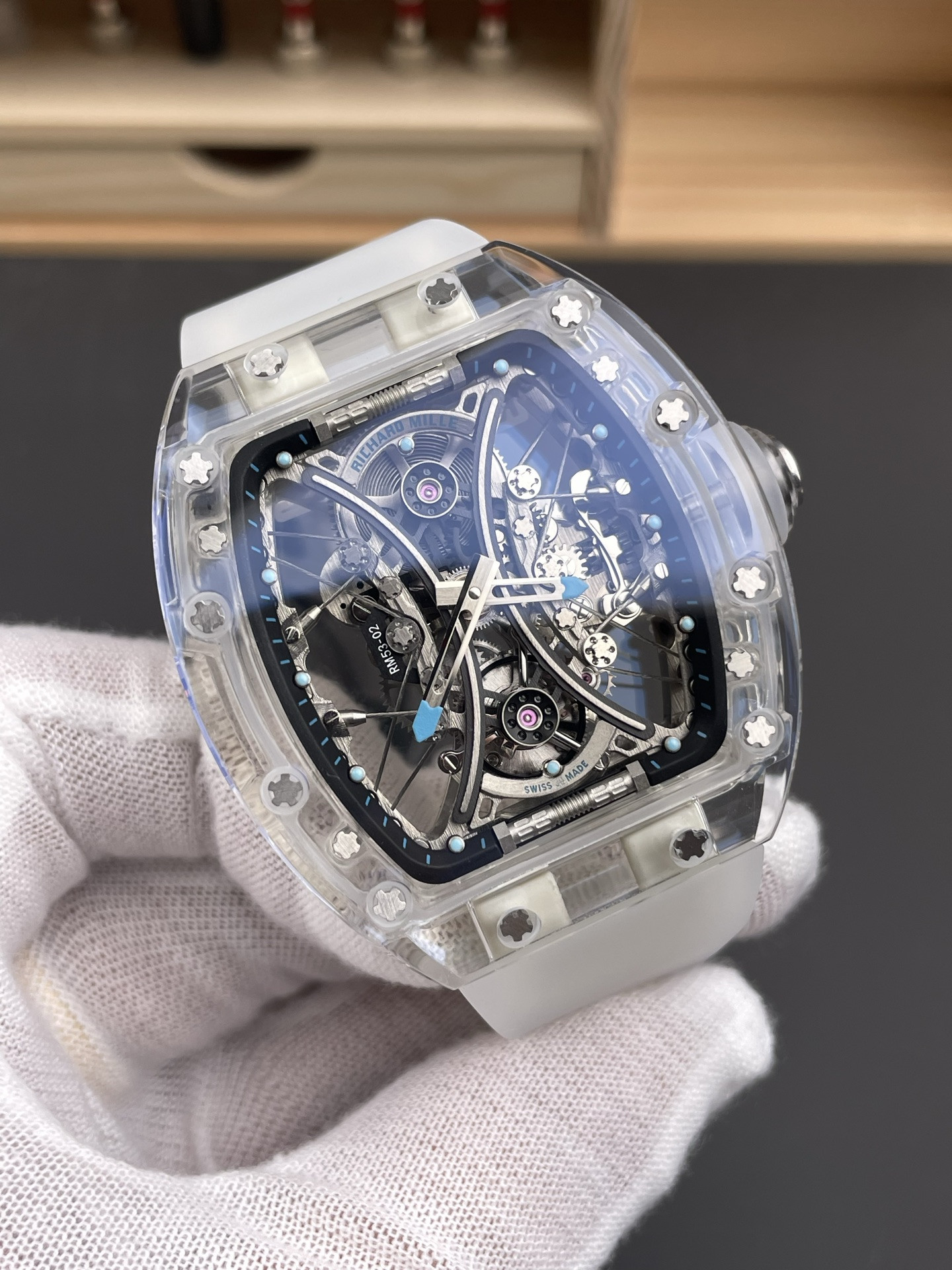 RM53-02 Transparent Sapphire Case
