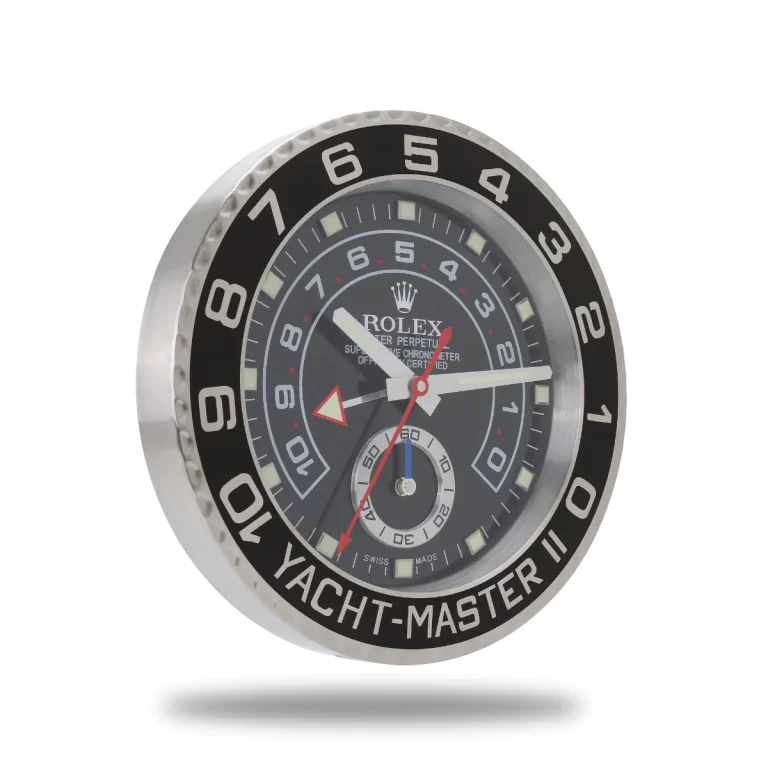 Rolex Yacht Master ll Black Wall Clock
