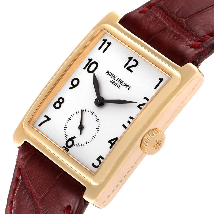 Patek Philippe Gondolo 18K Yellow Gold Silver Dial Mens Watch 5010
