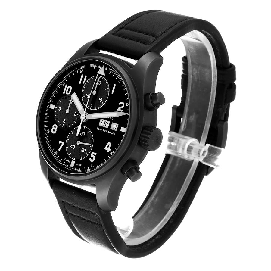IWC Pilot Chronograph Tribute to 3705 Limited Edition Ceratanium Mens Watch IW387905