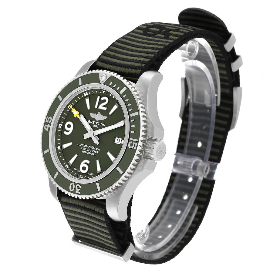 Breitling Superocean 44 Outerknown Green Dial Steel Mens Watch A17367
