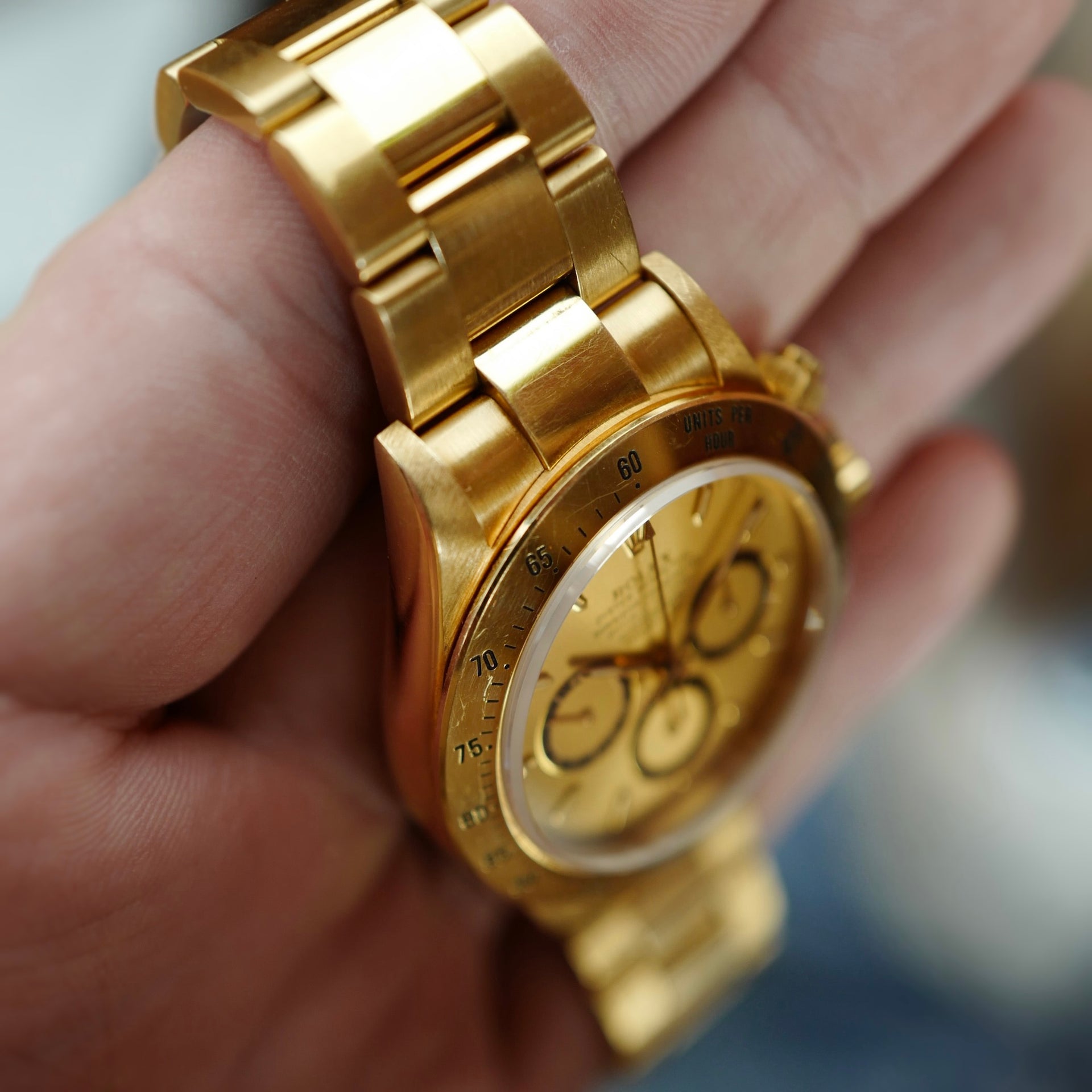 Rolex Yellow Gold Cosmograph Daytona Zenith Watch Ref. 16528