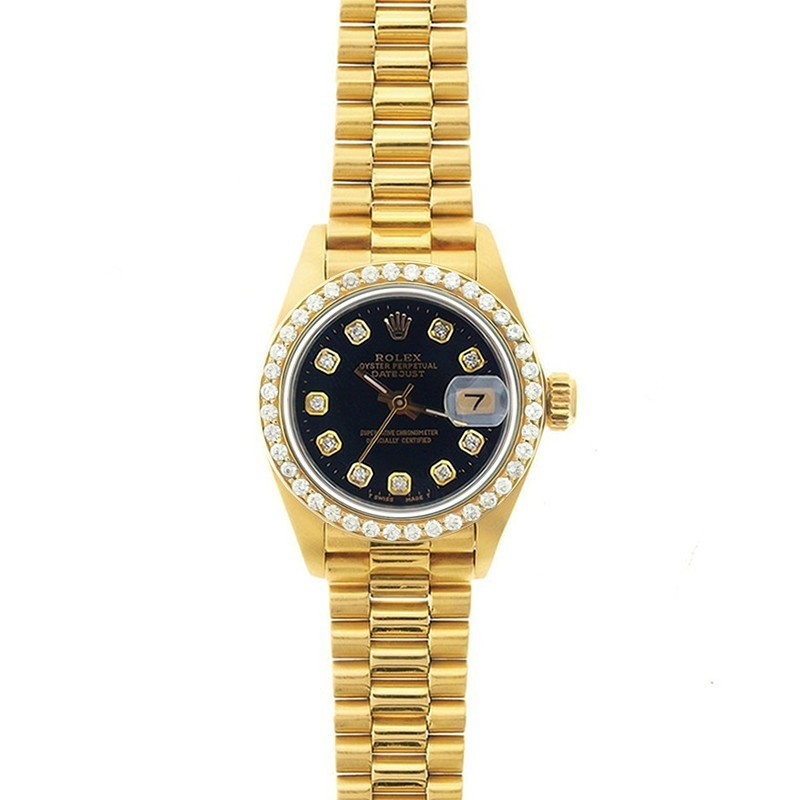 Rolex President Watches His & Hers 18K Custom Set Diamonds Models(HH10)