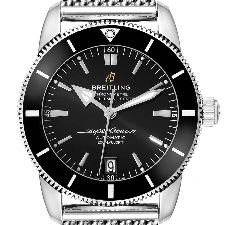 Breitling Superocean Heritage II 42 Black Dial Steel Watch AB2010