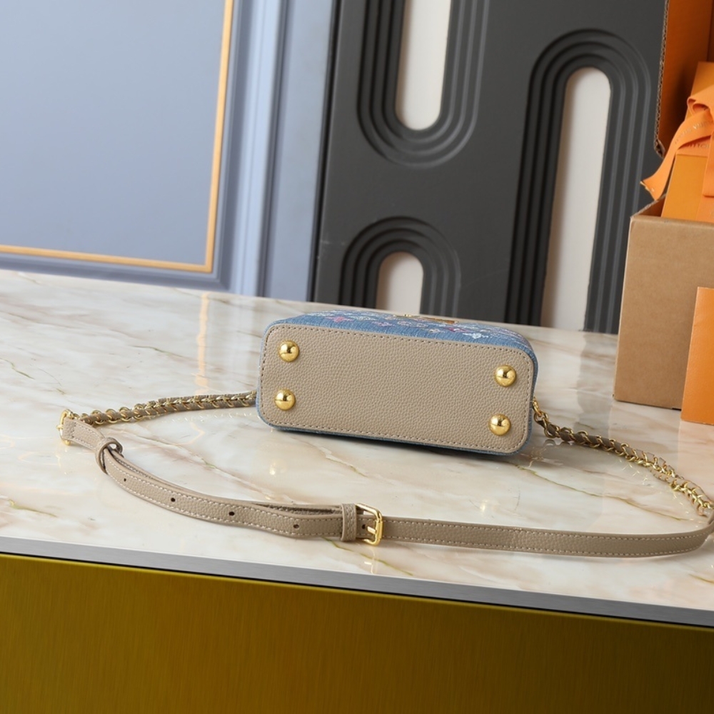 Louis Vuitton Capucines Mini Denim Blue 21Cm M12947