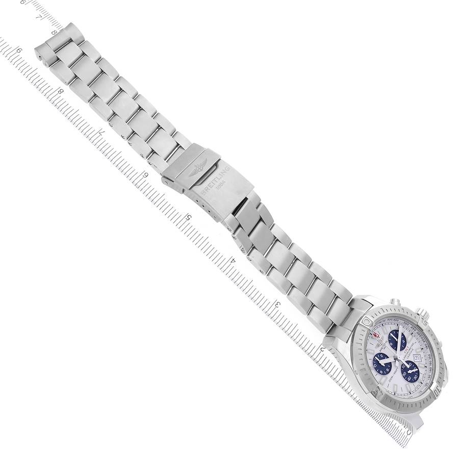 Breitling Colt Chronograph Blue Subdials Steel Mens Watch A73388