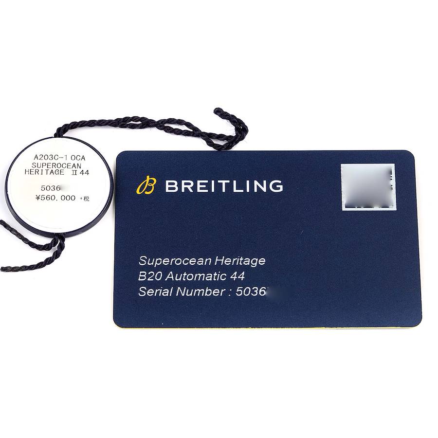 Breitling Superocean Heritage B20 44 Blue Dial Bezel Mens Watch AB2030