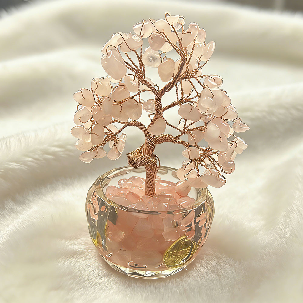 Rose Quartz Tree of Life: Attract Love, Heal the Heart & Manifest Harmony