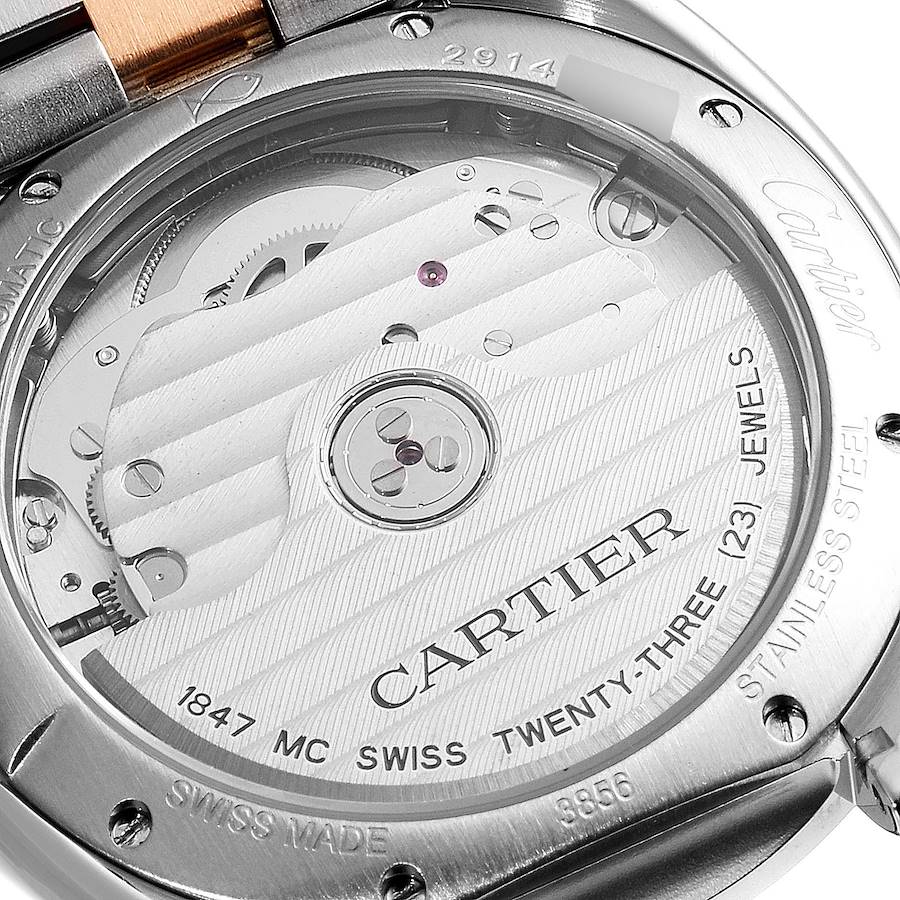 Cartier Cle Steel Rose Gold Automatic Ladies Watch W2CL0003