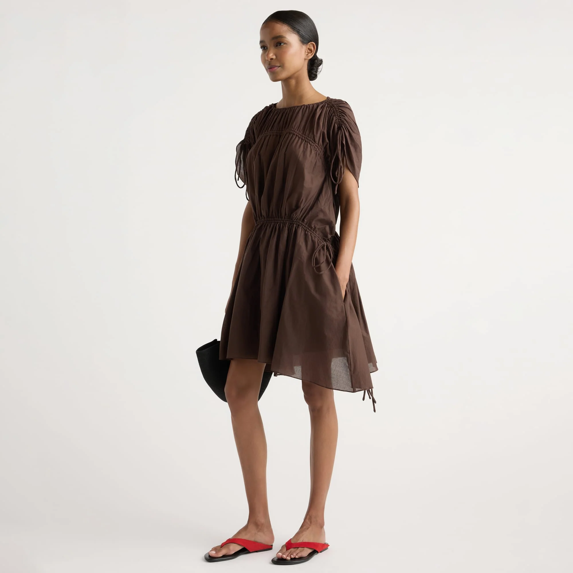 Akemi Tie-Shoulder Organic Cotton Dress