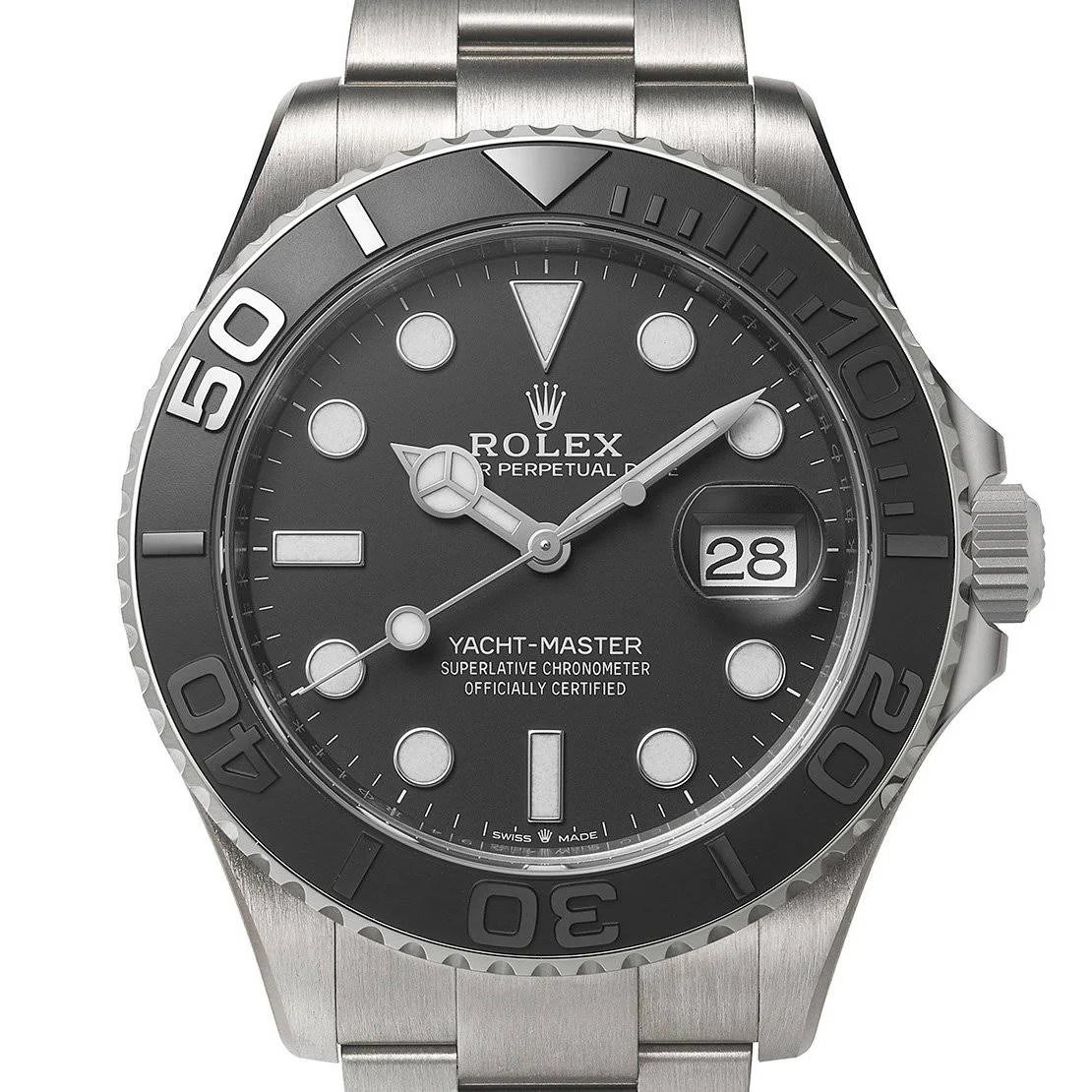 2023 Newest Rolex Yacht-Master 42 Black Dial RLX Titanium Men's Watch 226627-0001