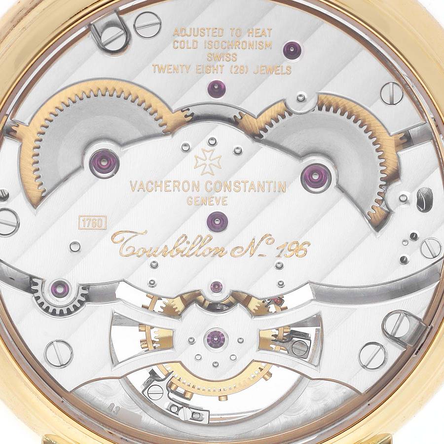 Vacheron Constantin Patrimony Tourbillon Yellow Gold Mens Watch 30050