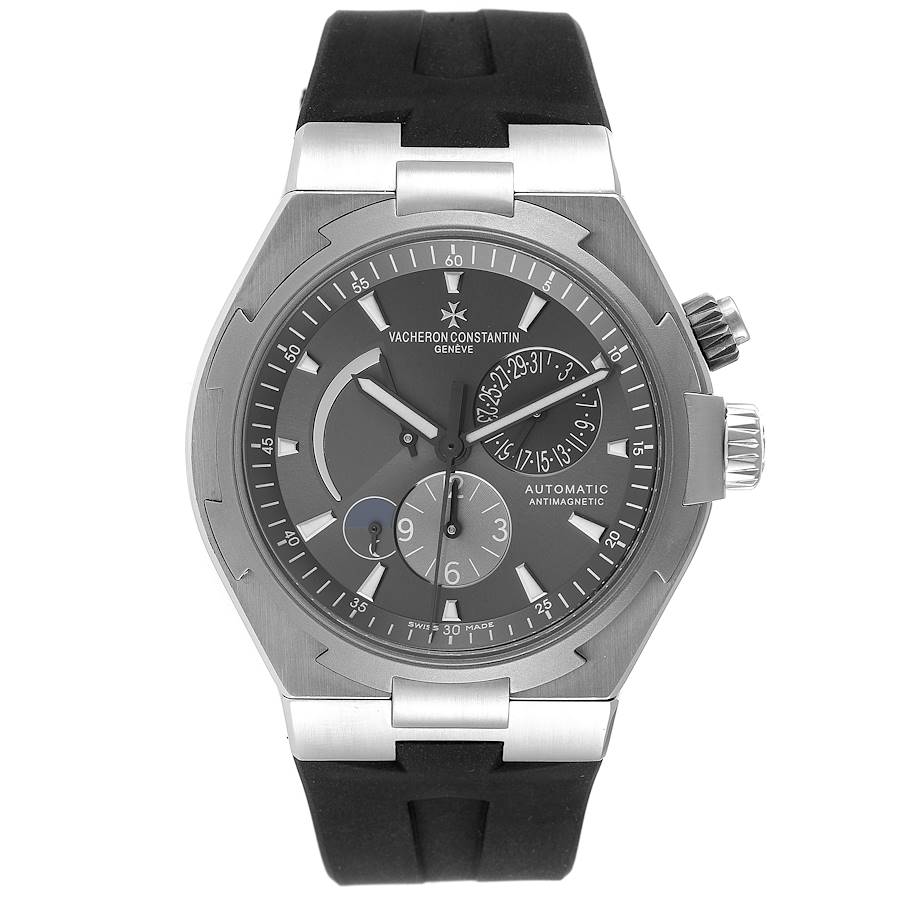 Vacheron Constantin Overseas Dual Time Grey Dial Mens Watch 47450