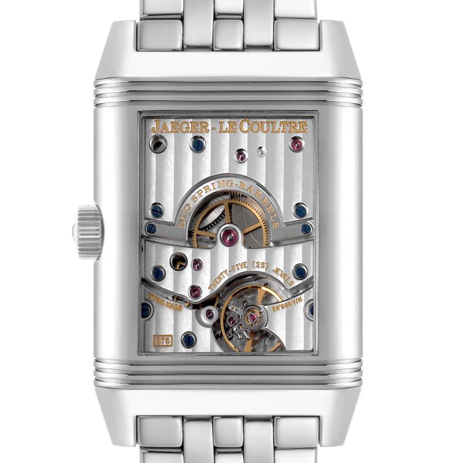 Jaeger LeCoultre Reverso Grande Date Steel Mens Watch 240.8.15 Q3008120