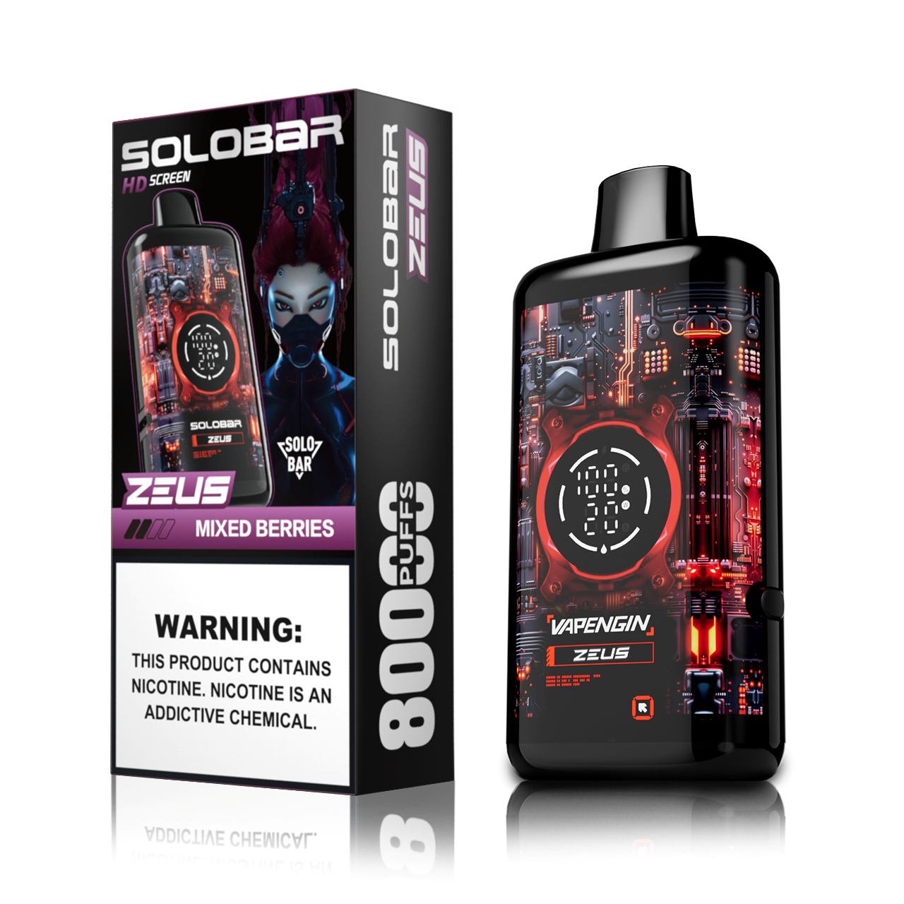 🔥 Solobar Zeus 80K Disposable Vape — Do 80 000 Zaciągnięć Pełnych Smaku | Szybka wysyłka z magazynu w Polsce 🚚