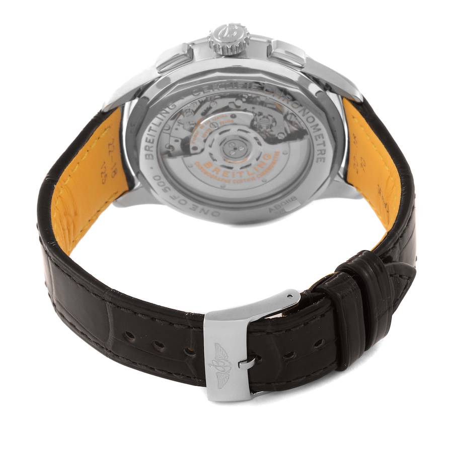 Breitling Premier B01 Chronograph Grey Dial Steel Mens Watch AB0118