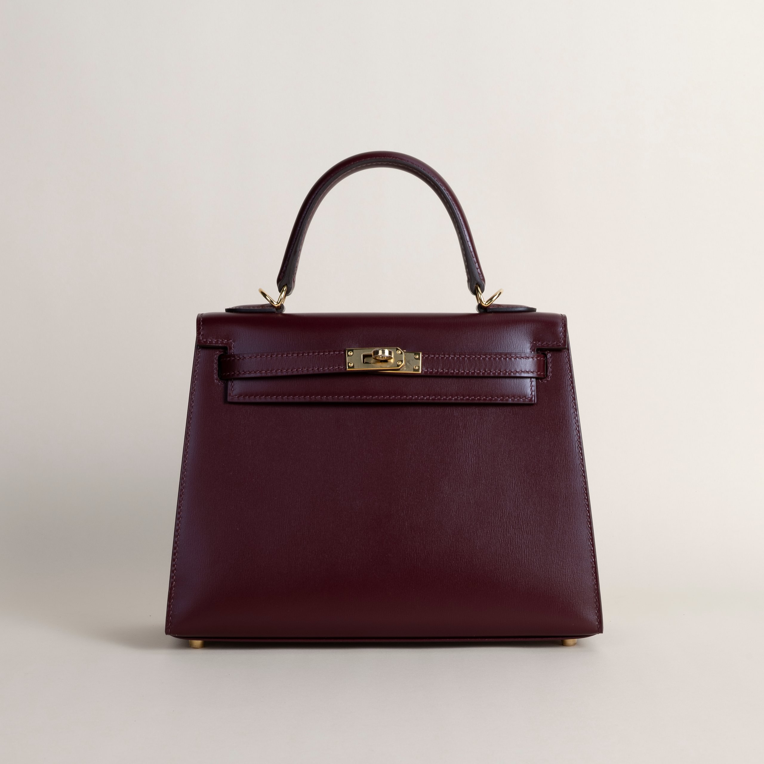 Kelly 25 box bordeaux GHW