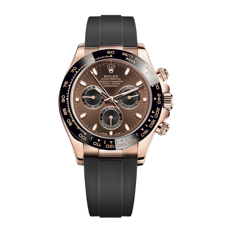 Rollie-The Crown Cosmograph Daytona Everose Gold Chocolate Oysterflex M116515LN-0041