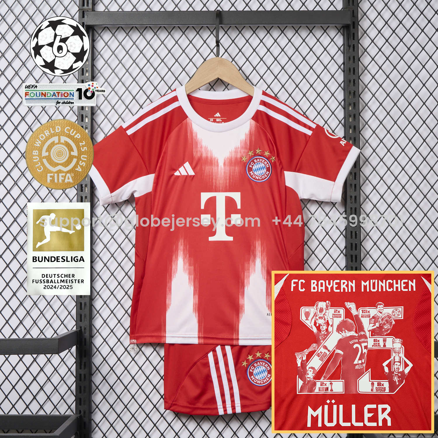 Bayern Munich 25-26 Home Müller Limited Edition Kids Kit
