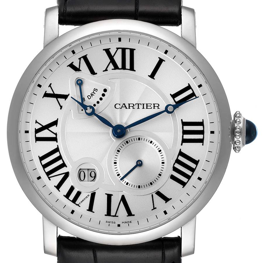 Cartier Rotonde White Gold Power Reserve Mens Watch W1556202