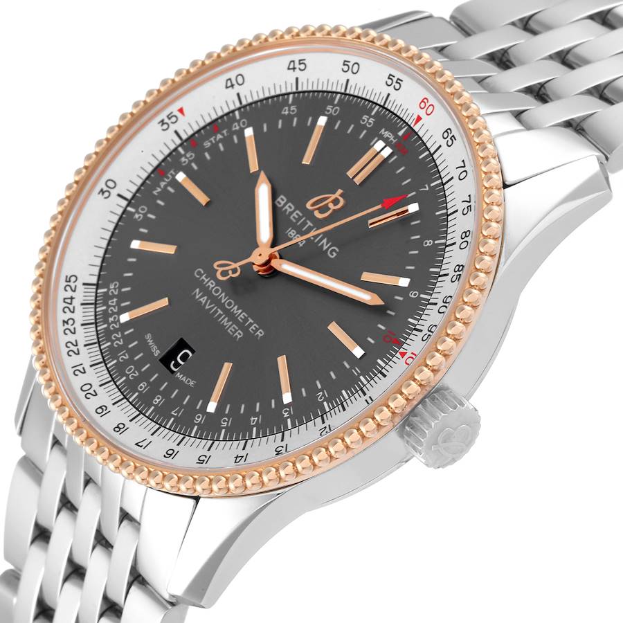 Breitling Navitimer 1 41mm Steel Rose Gold Mens Watch U17326