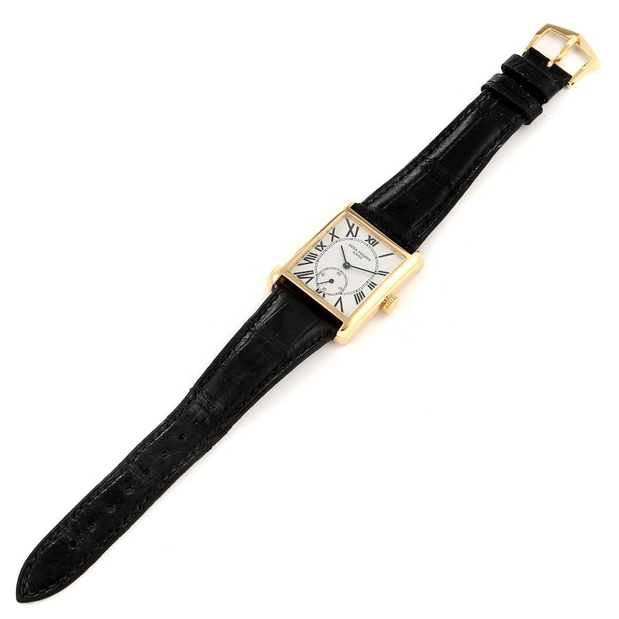 Patek Philippe Gondolo 18k Yellow Gold Small Seconds Mens Watch 5014
